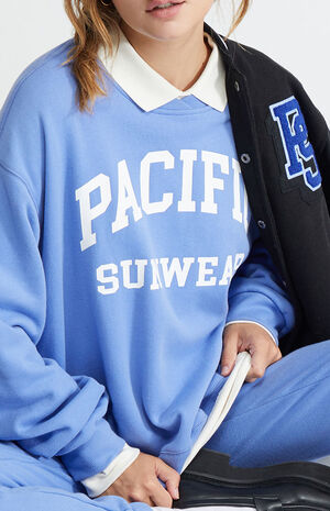 Pacific Sunwear Surplice Oversized Sweatshirt image number 3