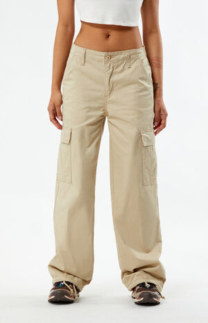 Tan '94 Baggy Cargo Pants image number 2