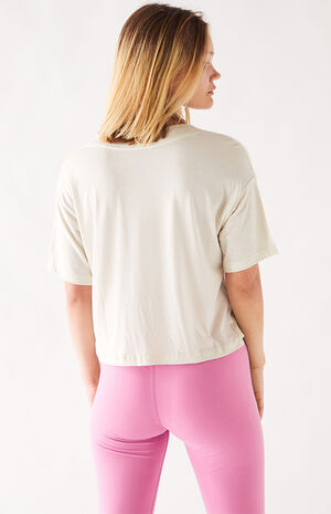 White Half Dome Cropped T-Shirt White Half Dome Cropped T-Shirt image number null