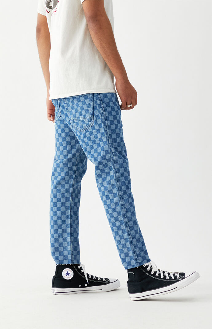 Toby Vintage Checkered Loose Jeans