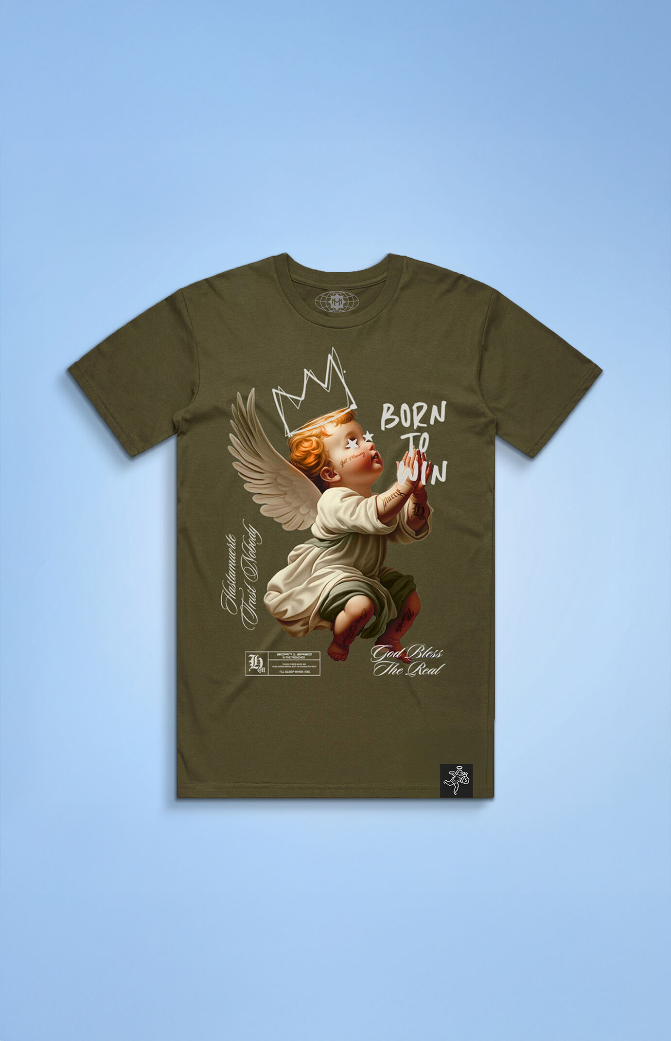 HASTAMUERTE Born To Win Angel Crown T-Shirt