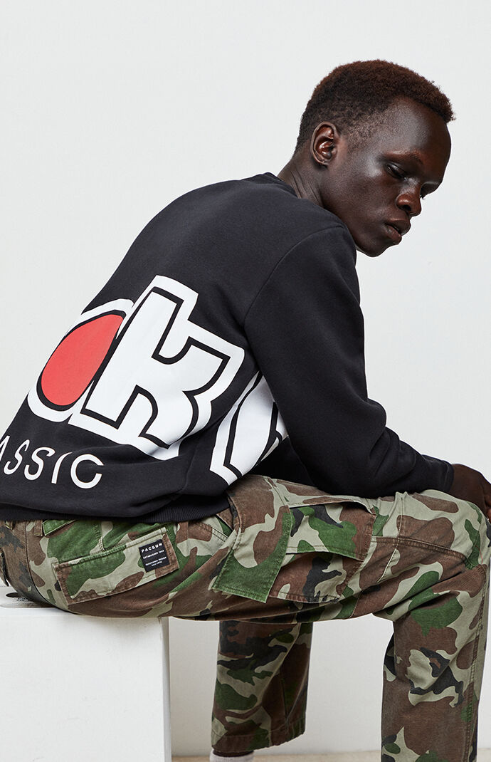 Classics International Red Button Sweatshirt