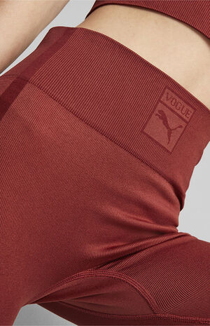 x Vogue Red Seamless Leggings image number 3