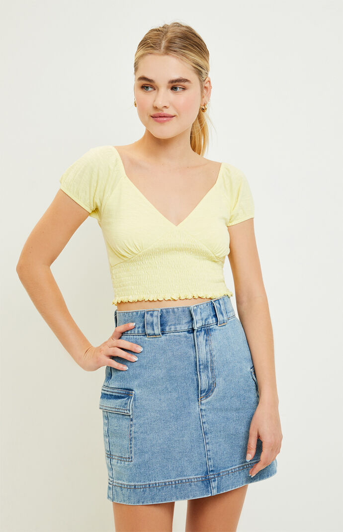 Smocked T-Shirt