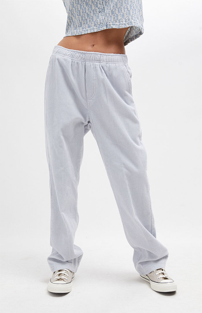 Obey Women's Alta Corduroy Pants in Blue - Size Xs