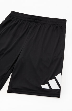 Kids Black Essentials Big Logo Shorts image number 2