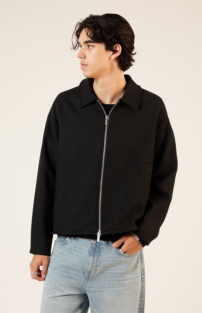 Pacsun black jean jacket top