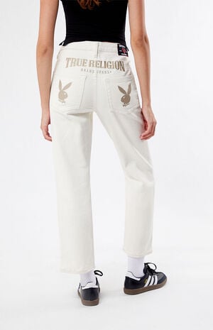 x Playboy Embroidered '90s Straight Leg Jeans image number 5