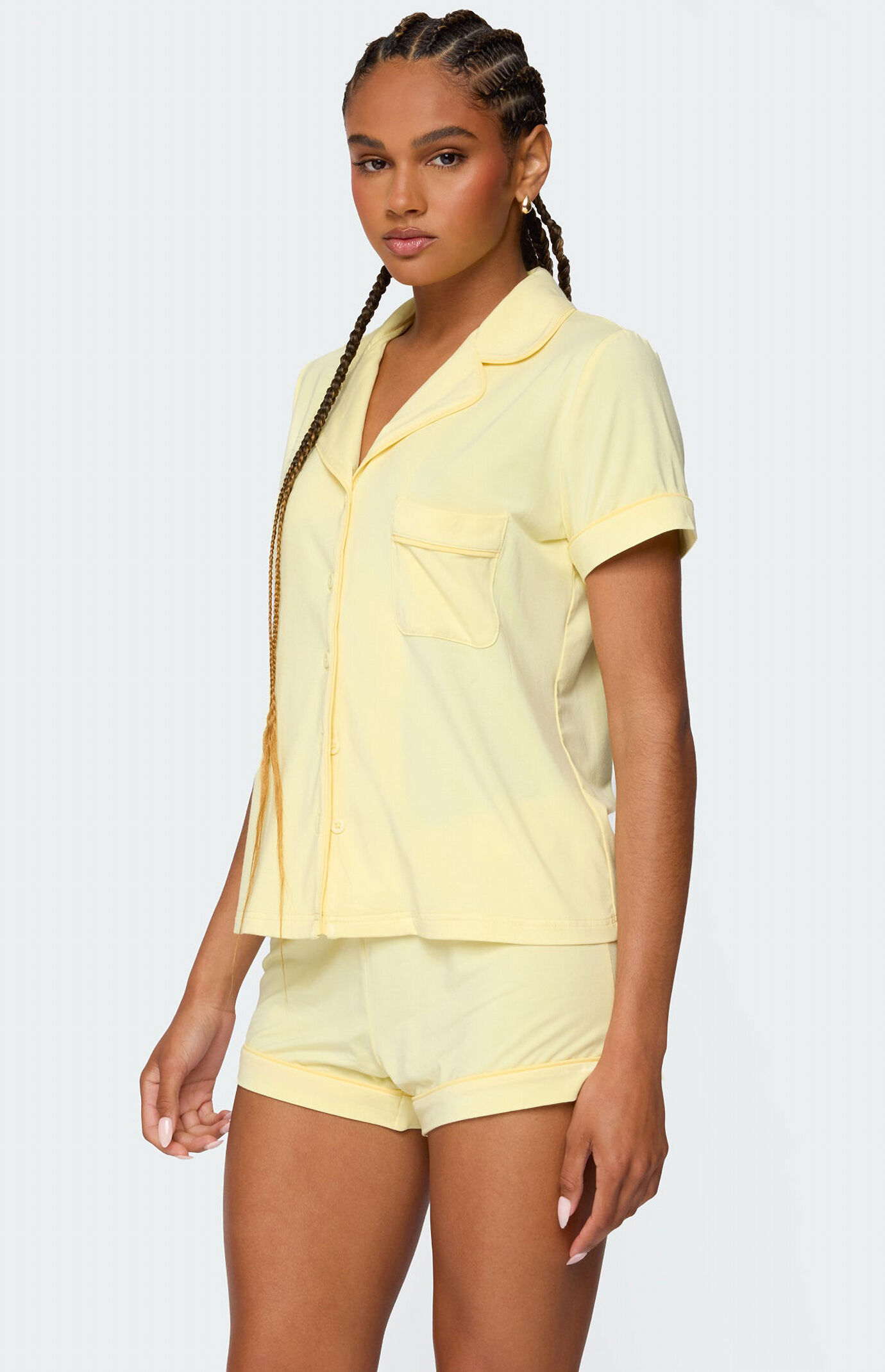 Edikted Tezlie Button Up Shirt