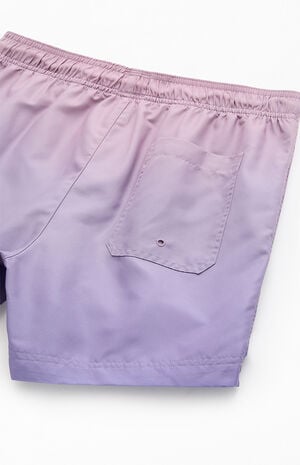 Purple Gradient Eco 4.5" Swim Trunks image number 4