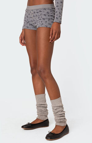 Lavender Waffle Shorts image number 2