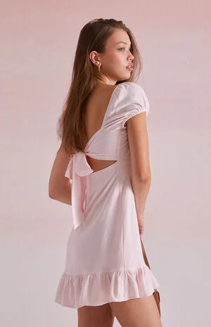 Camille Tie Back Mini Dress image number 3