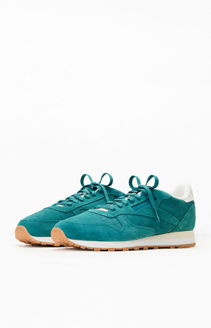 Reebok Teal Classic Leather Shoes | PacSun