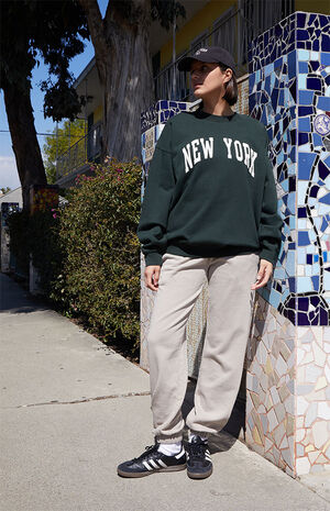 Green Erica New York&nbsp;Crew Neck Sweatshirt image number 4