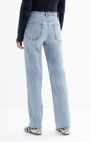 Stretch Medium Indigo '90s Straight Leg Jeans image number 5