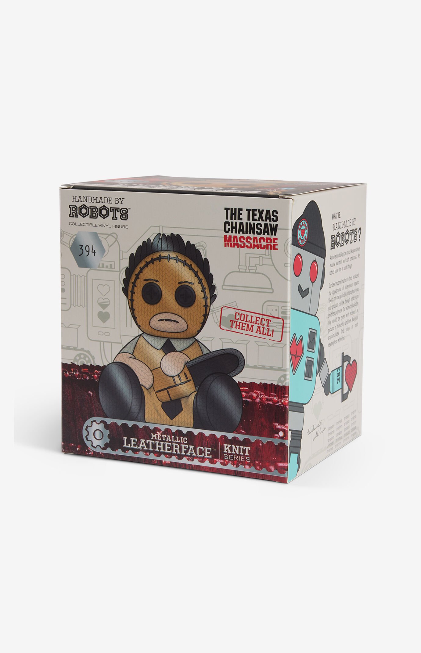 The Texas Chainsaw Massacre Metallic Leatherface Collector Edition 394 Knit Series Vinyl Figure
