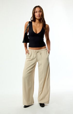 Alisa Linen Pull-On Baggy Pants image number 1