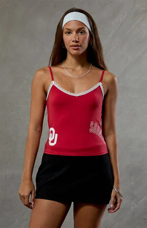 Oklahoma Sooners Lace Cami image number 1