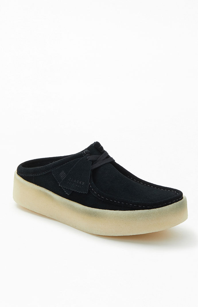 Clarks wallabee slip on clearance