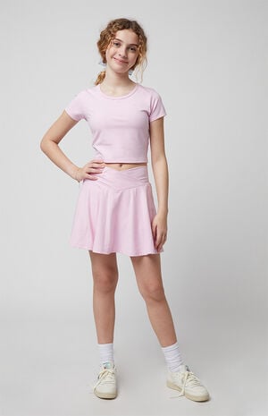 PAC WHISPER Active Pink Crossover Mini Skort image number 1