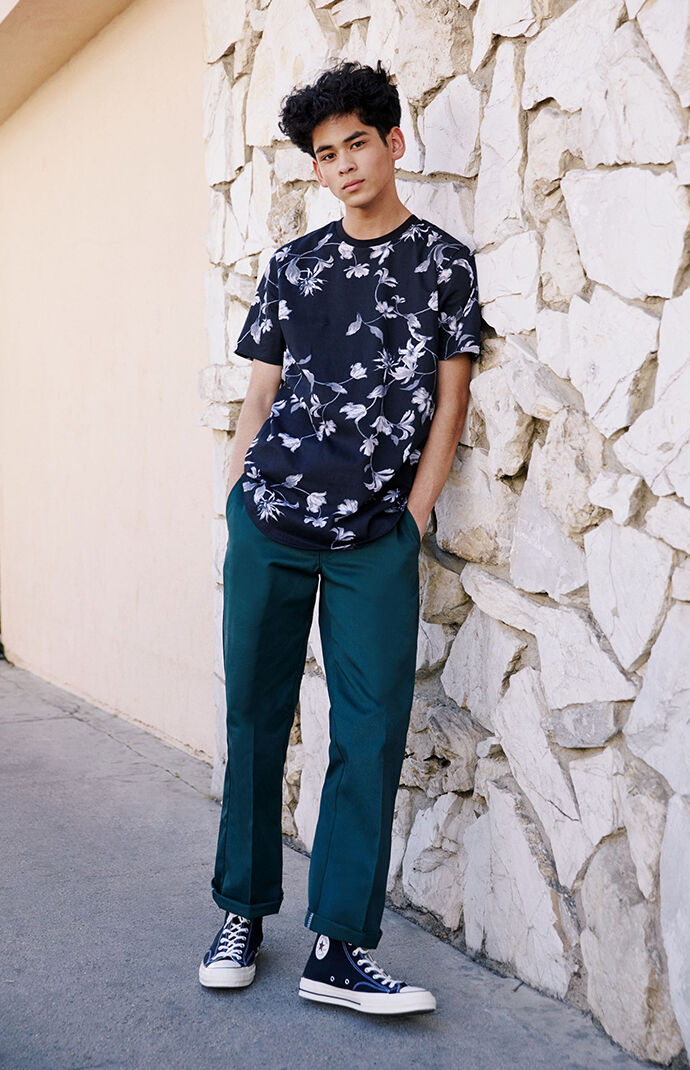 Glan Floral Scallop T- Shirt