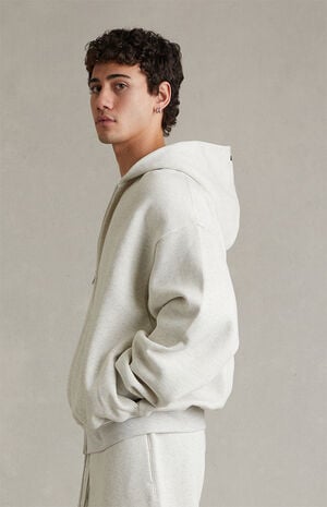 Oatmeal Heather Signature Classic Full Zip Hoodie image number 3