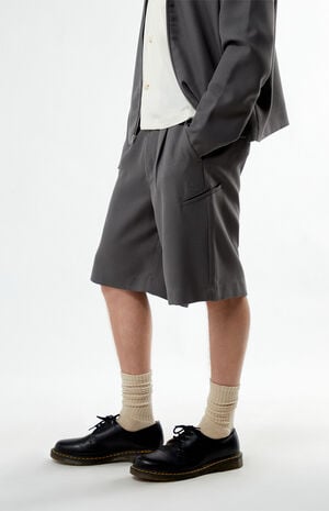 x PacSun Ceremony Pleated Baggy Shorts image number 3