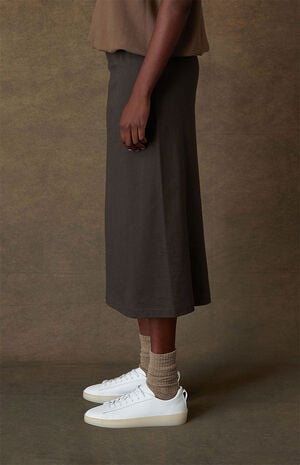 Women's Off Black Midi Skirt image number 3