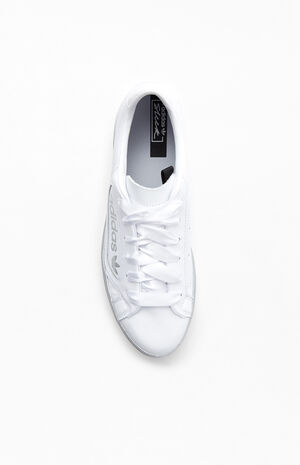 Women's White Sleek Sneakers image number 5