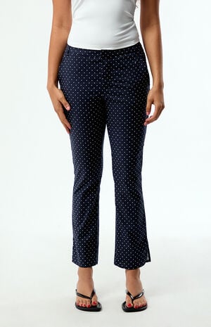 Polka Dot Button Front Pants image number 2