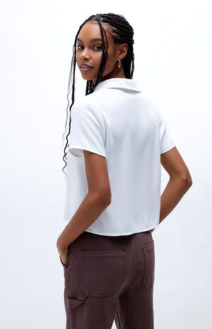 '90s Button Down Woven Top image number 3