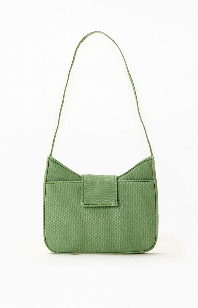 green canvas purse