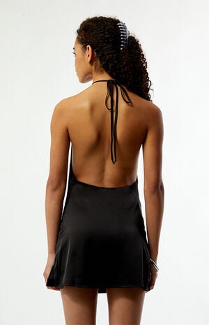 Ivy Satin Cowl Neck Mini Dress image number 4