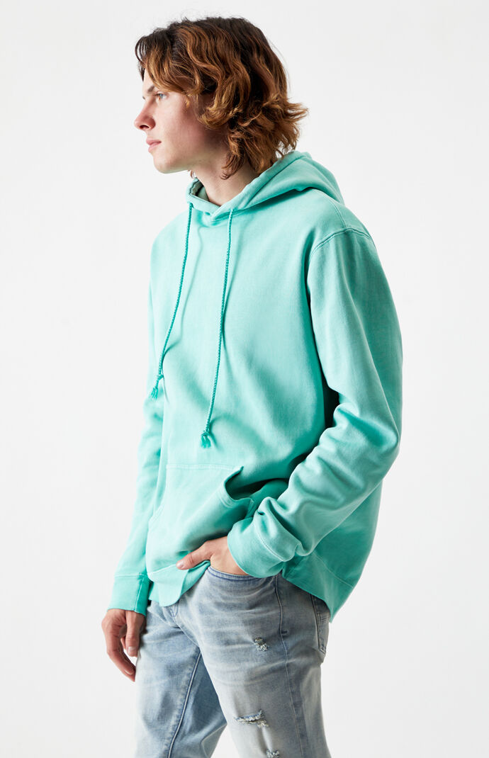 Teal Vintage Wash Oversized Hoodie
