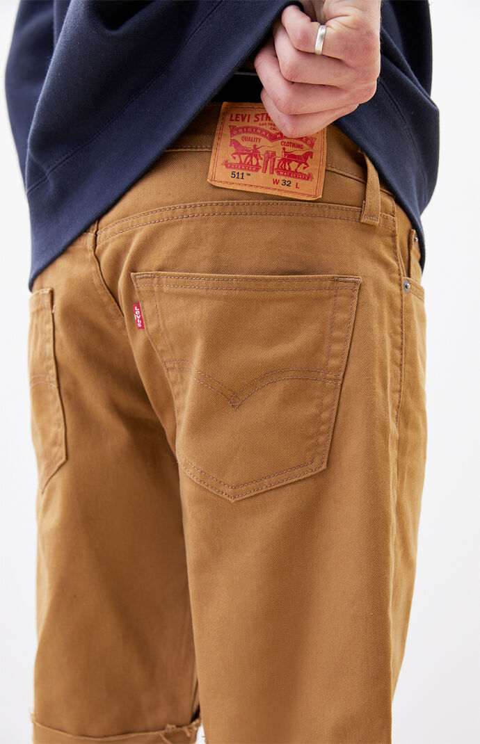 Tan 511 Cutoff Denim Shorts