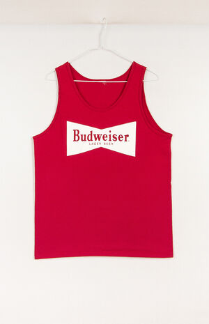 Upcycled Budweiser Lager Tank Top image number 1