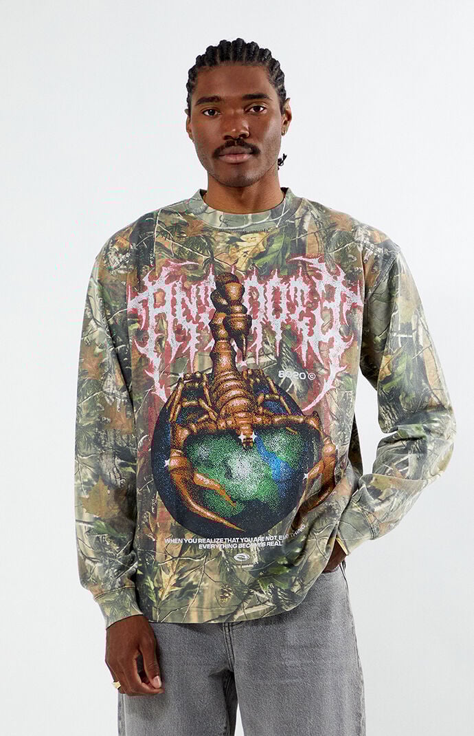 PacSun Camo Antidote Long Sleeve T Shirt PacSun