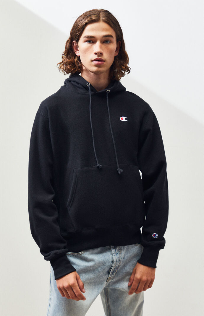 champion small c reverse weave pullover hoodie