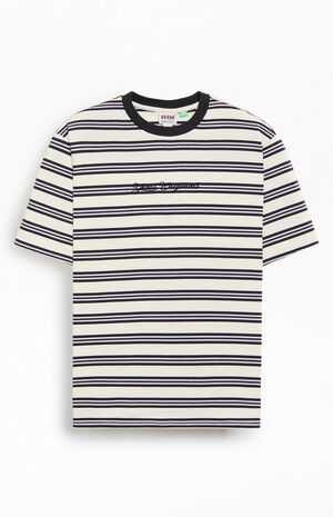 Horizontal Black Striped T-Shirt image number 1