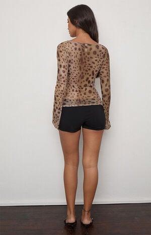 Leopard Tyanna Long Sleeve Top image number 5