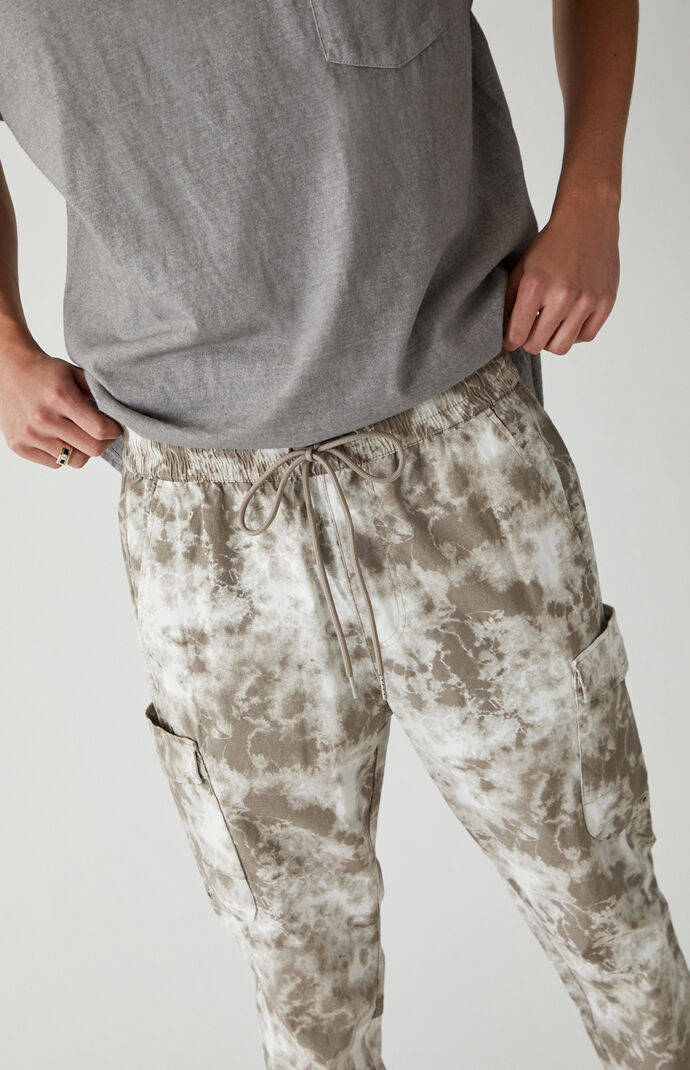 Cotton Nylon Slim Cargo Pants