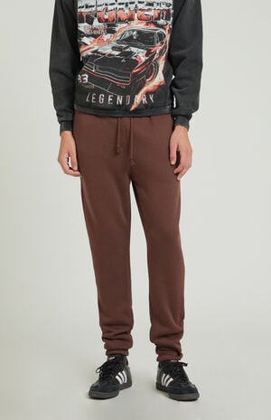 Brown Fleece Sweatpants image number 1