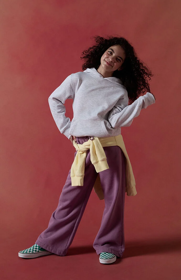 Pacsun Kids Purple Flare Sweatpants