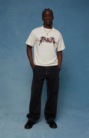 Dylan Baggy Jeans Carpenter Contrast Stitch Black image number 1