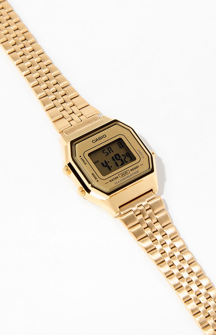 Casio Watches LA680WGA-9VT Gold Metal Vintage Watch