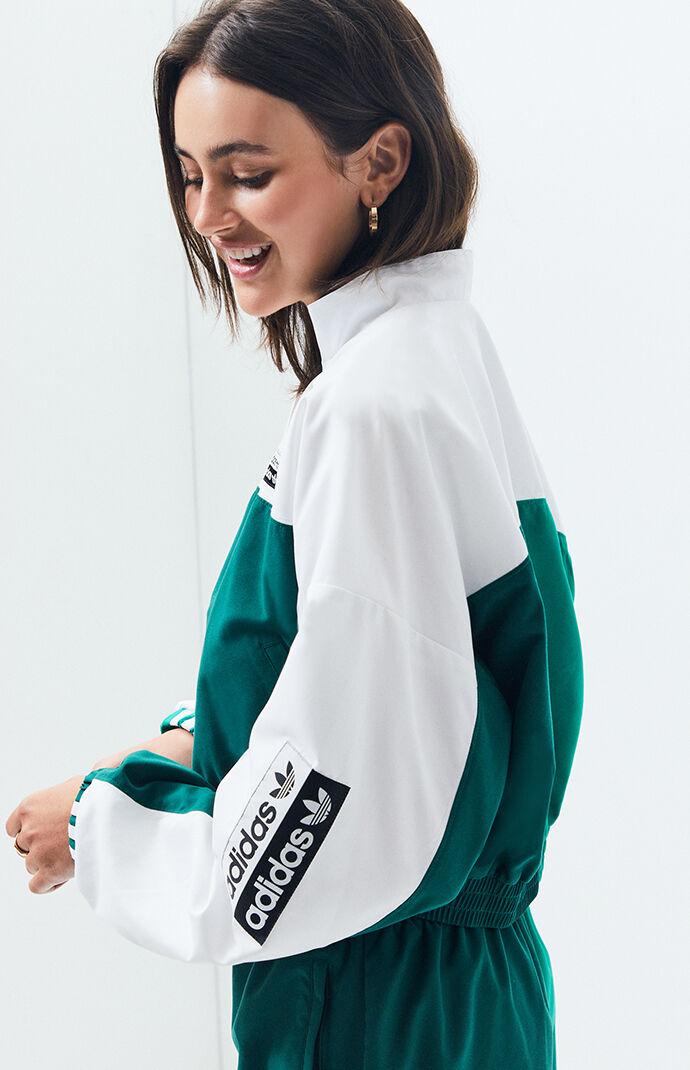 adidas cropped track jacket