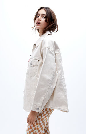 maksimum kul barm Levi's Off White Denim Shirt Jacket | PacSun