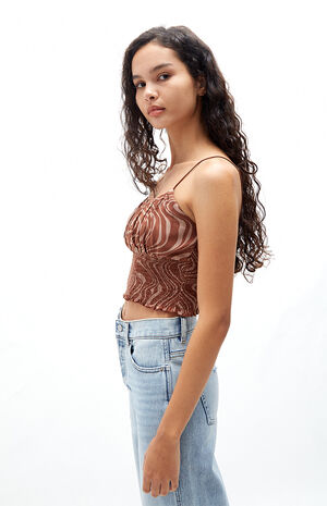 Smocked Bodice Cami Top image number 2