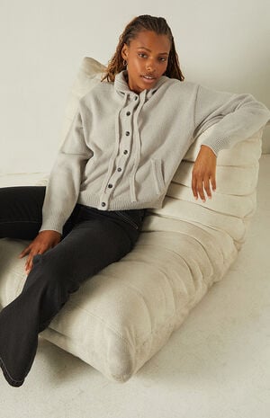 Karoline Hooded Button Down Cardigan image number 1