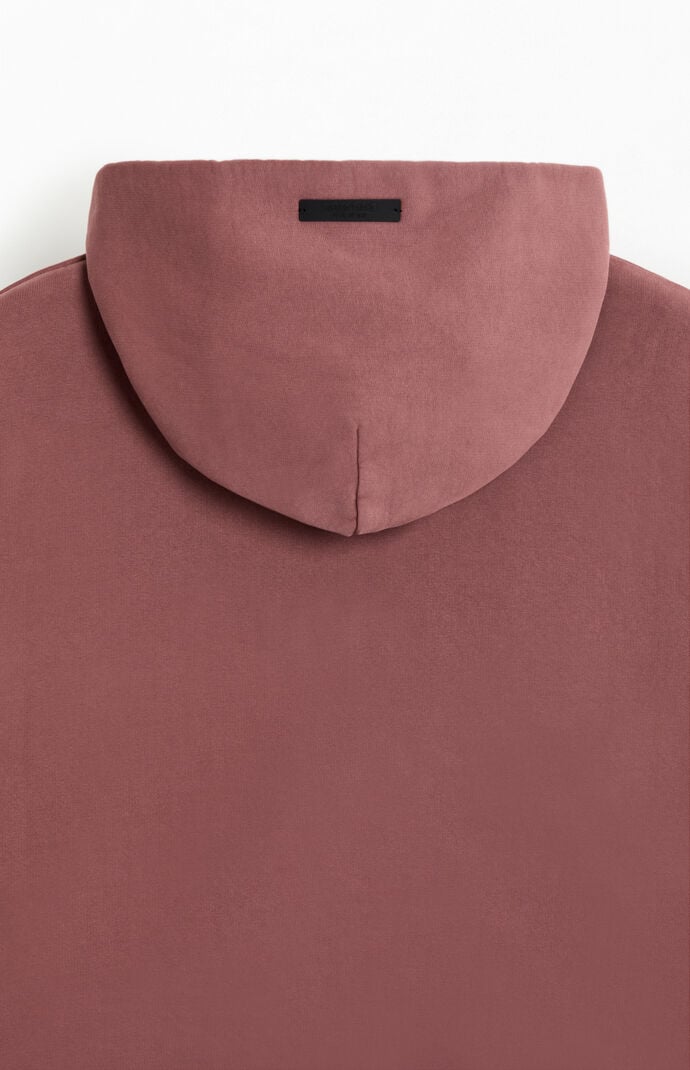 Fear of God ESSENTIALS Crimson Heavy Fleece Hoodie